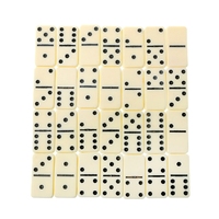 Double Six Melamina Domino Set pour enfants Garçons et filles Jeu d'échecs de voyage et de loisirs Jeu de divertissement