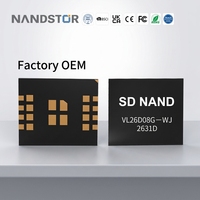 Chip de Memoria Flash SD NAND 3.0 de Alta Resistencia OEM de Fábrica Nandstor, Grado Industrial, BGA, para Cámaras CCTV