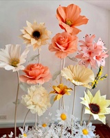 Fleurs artificielles florales faites à la main pour décor de fête d'Halloween Senior accessoires de scène et décoration de mariage décor d'événement