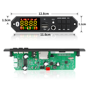 Amplificatore 80W Mini scheda <span class=keywords><strong>5.0</strong></span> <span class=keywords><strong>Bluetooth</strong></span> lettore musicale senza fili MP3 WMA WAV scheda di <span class=keywords><strong>Decoder</strong></span> ricarica USB 5V-20V Radio FM AUX Call - Product Image 5