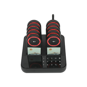 Sistema Inalámbrico de Llamada para Restaurantes, Localizadores de Espera Recargables Tipo Posavasos, de Largo Alcance para Hoteles, Clínicas y Cafeterías - Product Image 3