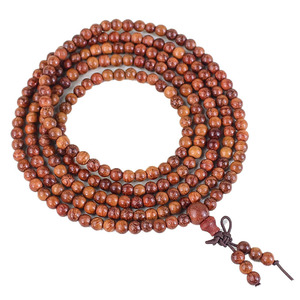Burmese Rosewood 5Mm Buddhist Prayer Beads 216 Beads Chinese Style Wooden <b>Bracelet</b> Unisex Religious Ceremonies - Product Image 4