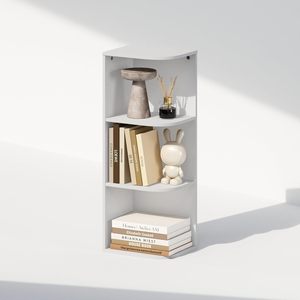 Estantería Esquinera de Tres Niveles para Organizar y Almacenar en el Hogar, Oficina o Sala de Estar, Estilo Moderno y Minimalista - Product Image 4