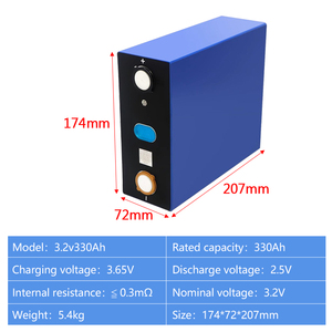 太阳能存储系统用3.2V 330Ah棱柱形锂离子电池LiFePO4电池150Ah 200Ah 230Ah 300Ah 306Ah 314Ah - Product Image 2