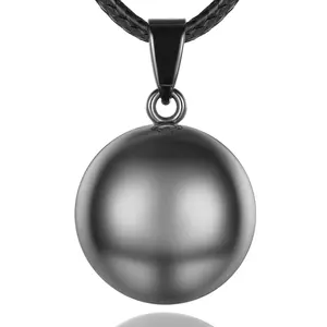 Черный Ангел Caller беременность гармонии мексиканское Bola мяч облегчение тревоги ожерелье, подвеска, колье, для женщин