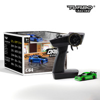 Nouvelles idées de produits 2023 C64 RC Car Racing 1:76 Scale Drift Car With Gyro Radio Full Proportional Remote Control Toys RTR Version