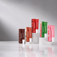 Tube souple en silicone personnalisé avec logo, étanche, pour cosmétiques liquides, baume à lèvres naturel, marque privée