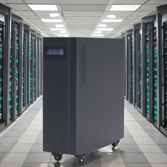 Online 3-Phase 10KVA 8KW UPS with Zero Transfer Time Pure Sine Wave Uninterruptible AC Power Supply LED Display UPS