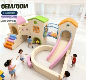 Manufacturer Wholesale Kids' Indoor Wooden <strong>Playroom</strong> <strong>Decor</strong> Soft Play Equipment Maze Playground for Play Club Customized Colors - Product Image 3