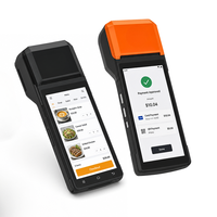 Terminal de point de vente mobile Android 13 4G 1D 2D avec scanner, écran 5,5 pouces, imprimante 58 mm, machine de point de vente pour service de livraison