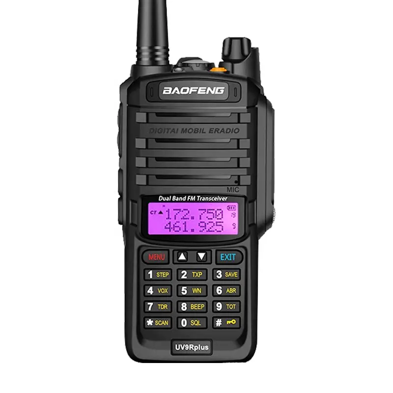 Baofeng UV-9R 플러스 IP67 방수 UHF/VHF 무전기 8W 장거리 10km 양방향 라디오