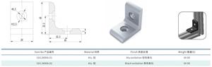 Connecteurs de tube de profil en aluminium industriel d'oxydation argentée attaches de support d'angle d'angle en forme de L <span class=keywords><strong>30X30</strong></span> - Product Image 2
