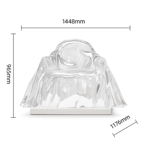 Jingyue เก้าอี้เรซินหรูหราโปร่งใสออกแบบได้ตามต้องการเฟอร์นิเจอร์งานฝีมือสำหรับพื้นที่เชิงพาณิชย์โรงแรมห้องนั่งเล่น - Product Image 6