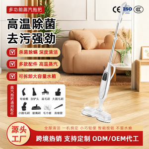 Steam <b>Mop</b> Rotary Floor Scrubber 301ml 500ml Water Tank Detachable Electric <b>Cleaning</b> Washer - Product Image 2