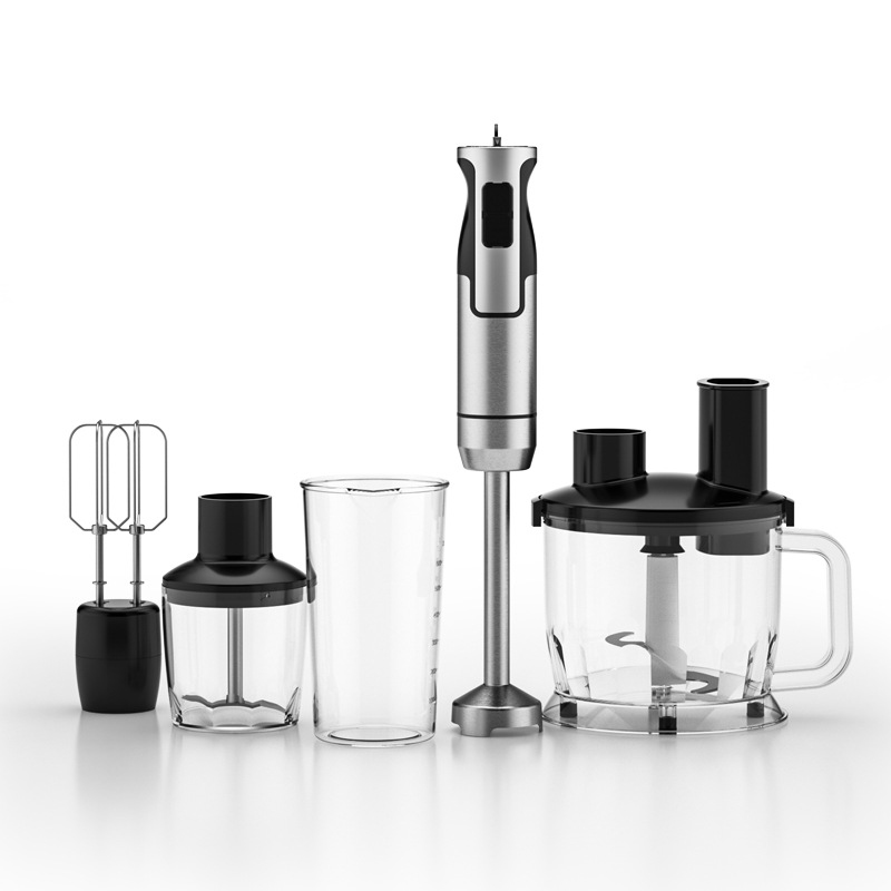Бытовая кухонная техника, мощный погружной ручной миксер из нержавеющей стали с электрической ручкой, блендер 4 в 1