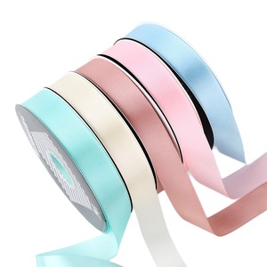 Premium Solid Satin <b>Ribbon</b> Soft Silky Fabric For Wedding Gift Wrapping And Floral Decor - Product Image 3