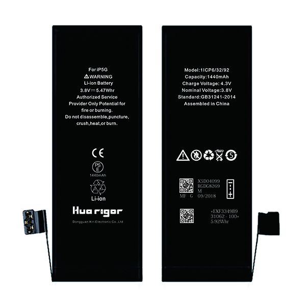 Заводская поставка OEM, ремонт смартфона, запасная часть, литий-ионная батарея для iPhone 5