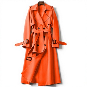 <span class=keywords><strong>Manteau</strong></span> coupe-vent croisé pour <span class=keywords><strong>femme</strong></span>, nouvelle collection Printemps-Automne 2026, style coréen et britannique, mi-long, grandes et petites tailles, en polyester - Product Image 2