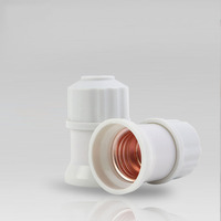 Tête de lustre à vis E27 douille cylindrique de lampe suspendue tête de lampe intérieure et extérieure base de lumière d'éclairage