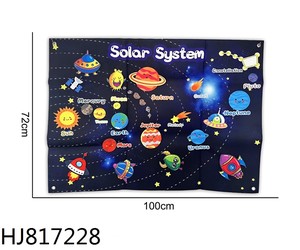 Juego <span class=keywords><strong>de</strong></span> Historias Infantiles Reutilizables para Colgar en la Pared, Sistema Solar, Planetas, Actividad Montessori, Juguete <span class=keywords><strong>de</strong></span> Fieltro, Tablero <span class=keywords><strong>de</strong></span> Franela, Juego <span class=keywords><strong>de</strong></span> Historias - Product Image 4