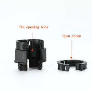 Conector rápido de manguera de prensaestopas en línea de nailon PA de plástico de doble apertura para conducto de plástico - Product Image 2