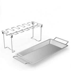 Soporte Vertical de Acero Inoxidable para Asar Pollo, para Uso Industrial y Comercial en Exteriores, para Asar Alas y Muslos de Pollo - Product Image 5