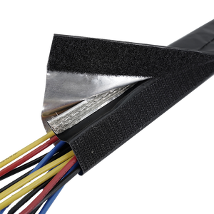 Manchon de protection de câble flexible en aluminium résistant à l'usure, blindé EMI, avec fixation magique - Product Image 6