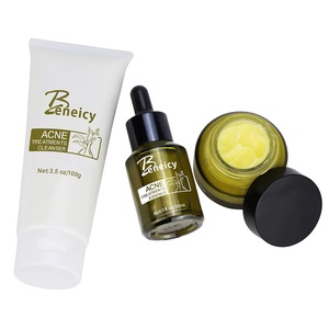 Ensemble de soins de la peau beauté personnalisé crème visage <span class=keywords><strong>anti</strong></span>-acné à l'acide salicylique <span class=keywords><strong>efficace</strong></span> pour l'élimination et la prévention - Product Image 3