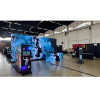 Layar LED Tetap Dalam Ruangan P1.25 P1.53 Ultra Tipis Definisi Tinggi untuk Kantor, Lobi, Pusat Perbelanjaan