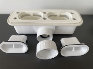 Desodorante de salida de plástico antiolor 60L/M, escurridor de bandeja de <span class=keywords><strong>ducha</strong></span>, sifón para drenaje de bandeja de baño - Product Image 5