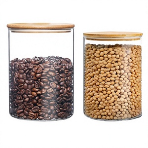 Large 55oz 1600ml Glass <b>Jar</b> Airtight Dishwasher Safe <b>Kitchen</b> <b>Storage</b> Canister <b>for</b> Cereal Pasta Sugar with Clip-on Lid - Product Image 4