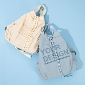 <span class=keywords><strong>Zaino</strong></span> in Nylon Qetesh per <span class=keywords><strong>donna</strong></span> con coulisse impermeabile ad alta capacità per lavoro e viaggi - Product Image 2