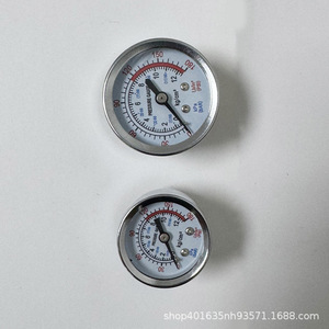 Pressure <b>Gauge</b> 40 50mm 12Mpa Analog <b>Thread</b> Connection Plastic Iron Shell Electroplated Metal Y40 Axial <b>Gauge</b> - Product Image 3