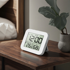 Đa chức năng nhà bếp thời gian hẹn giờ với nhiệt kế ẩm kế và đồng hồ báo thức kỹ thuật số trực quan đếm ngược Pomodoro nghiên cứu hẹn giờ - Product Image 4