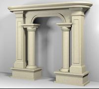 Nouveau design décoratif extérieur GRC colonnes romaines en béton pour façade extérieure moderne Design pilier colonne décorative