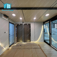 Casa Contenedor Móvil de Lujo de 20 pies/40 pies, Expandible de Doble Ala, Prefabricada, con Baño Moderno