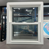 Fenêtre à battant en PVC avec isolation thermique insonorisée, anti-poussière, en verre trempé OEM pour cuisine et usage extérieur