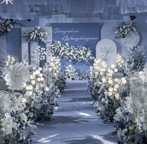 Lámpara de Cristal LED LANJO de 11 Brazos, Soporte de Iluminación para Decoración de Escenarios de Boda, Lámparas Guía Brillantes para Caminos y Mesas - Product Image 2