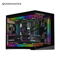 Zeromaster OEM Gaming Computer Case ATX PC Chassis Tempered Glass Mid Tower Support 400mm GPU 360mm Radiator