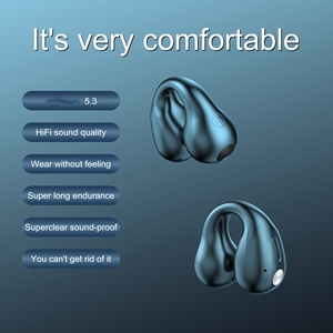 Xu hướng sản phẩm BT v5.3 in-ear chơi game tai nghe Q80 Tai nghe không dây LED Pin X22 Clip bông tai JL xương dẫn công nghệ - Product Image 3