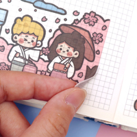 Benutzer definierte gedruckte Washi Tape Aufkleber Papier Hersteller Muzi Li Mini 4 Serie Notebook Dekoration Aufkleber Rolle