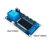 Modul Relay Timer Tunda 0.01s-9999mnt DC 6~30V Counter Timer Relay Board XY-LJ02 Siklus Tunda-Mati Xy Lj02 Timer Relay