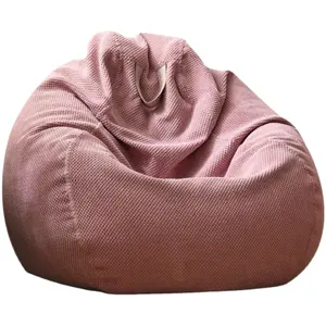 Wholesale water drop cozy sofa lounge bean bag chair corduroy cover bean bags for adults