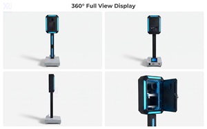 ตู้ถ่ายรูปอัตโนมัติ XRJ หน้าจอสัมผัสแนวตั้ง หมุนได้ 360 องศา พร้อมกล้อง iPad พิมพ์ภาพทันที สำหรับงานแต่งงาน งานปาร์ตี้ ให้เช่า - Product Image 5