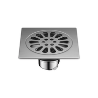 Desagüe de suelo de acero inoxidable engrosado de 6 mm, de descarga directa, a prueba de olores, para balcones, lavabos y lavadoras