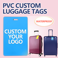 Etiquette de bagage de voyage avec logo personnalisé Etiquettes d'identification en silicone en silicone pour sac, valise Autocollant de nom