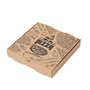 Scatola per Pizza in Carta Kraft Personalizzata con Logo, Grado Alimentare, 8 10 12 14 15 16 Pollici, Scatola da Asporto in Cartone Ondulato per Imballaggio Pizza - Product Image 3