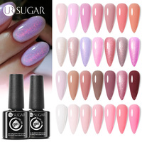 Colle de base en caoutchouc pour verre de 7 ml en gros, colle de base longue durée sans ponçage, colle à ongles à paillettes