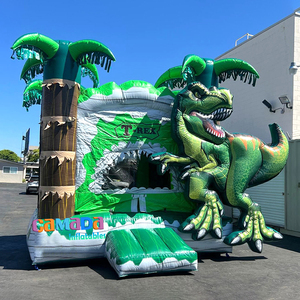 Castillo Inflable Comercial con Diseño de Dinosaurio, Castillo Inflable con Forma de Tiranosaurio Rex, Castillo Inflable para Niños, Alquiler para Fiestas - Product Image 3