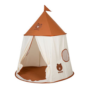 2023 coton tissu pliable tente avec dessin animé rideau enfants jouer tente enfants intérieur <span class=keywords><strong>yourte</strong></span> indien tipi Playhouse pour bébé - Product Image 2